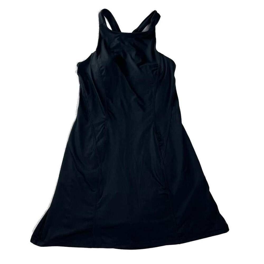 All in Motion Women’s Athletic Dress XS Black Built-In Shorts‎ Racerback Stretch